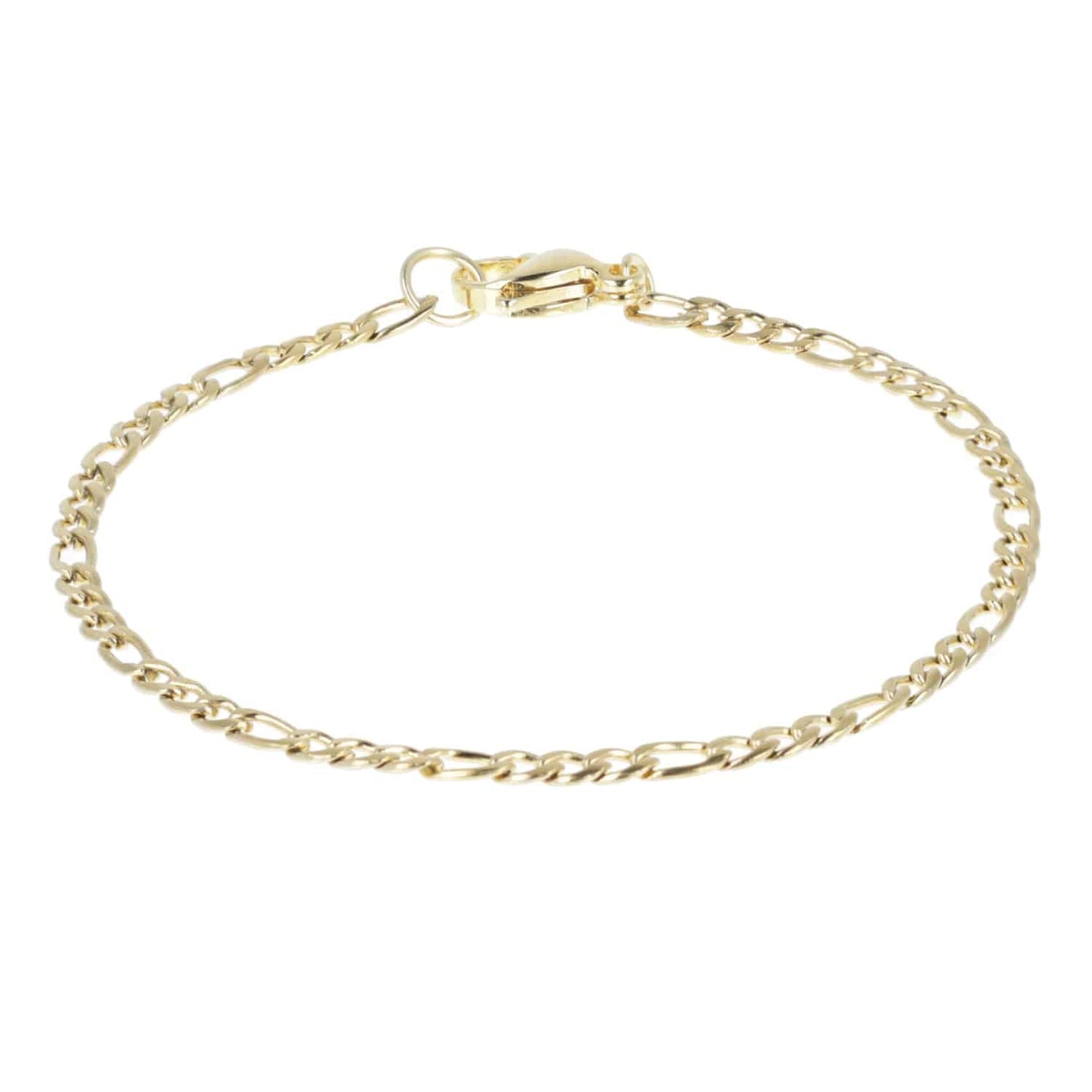 Figaro Chain Bracelet (Gold Plated)