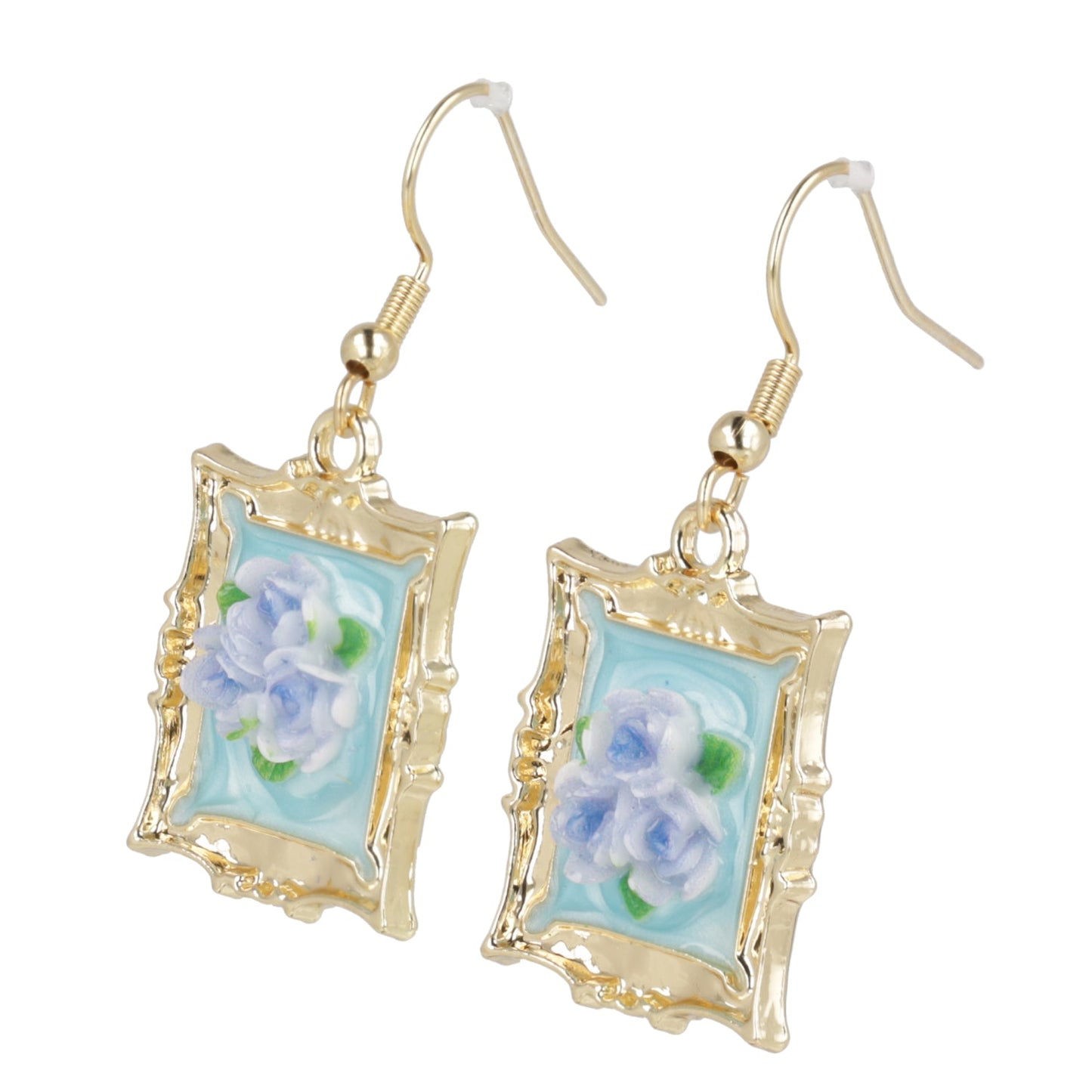 Florals? For Spring? Earrings - Blue