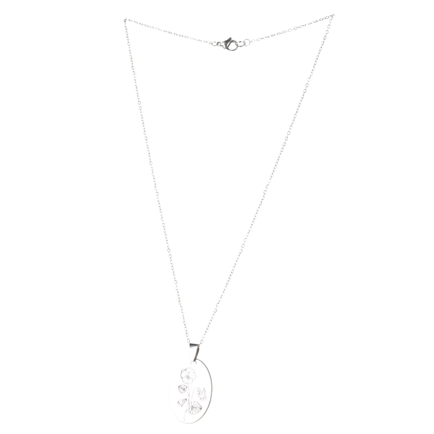 February Birth Flower Necklace - Violet