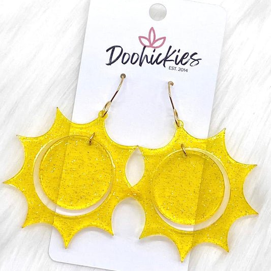 2" Sunshiny Day Acrylic Earrings