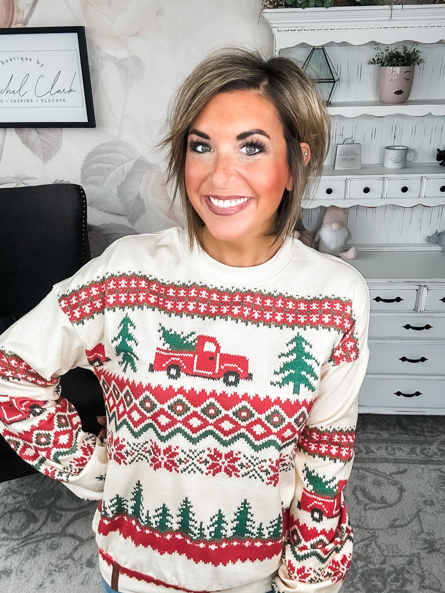 Ampersand Avenue University Pullover - Holiday Lane