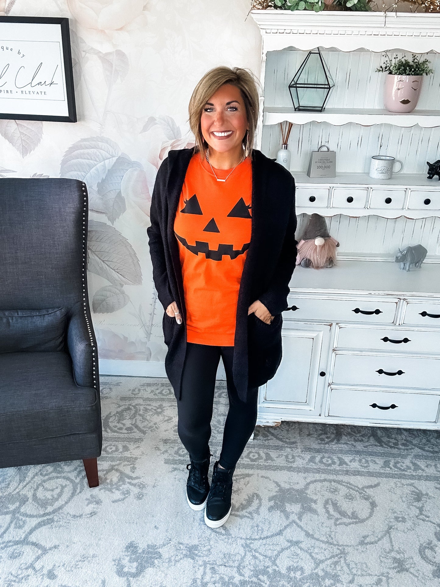 Face the Truth Hooded Open Front Sweater Cardigan