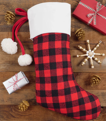 Buffalo Plaid Oversized Stocking