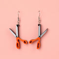 Fabric Scissor Earrings