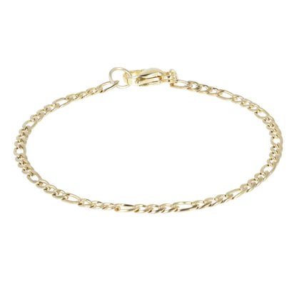 Figaro Chain Bracelet (Gold Plated)
