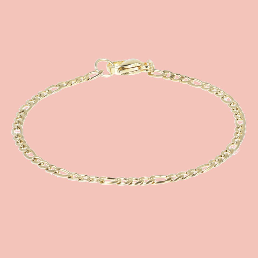 Figaro Chain Bracelet (Gold Plated)