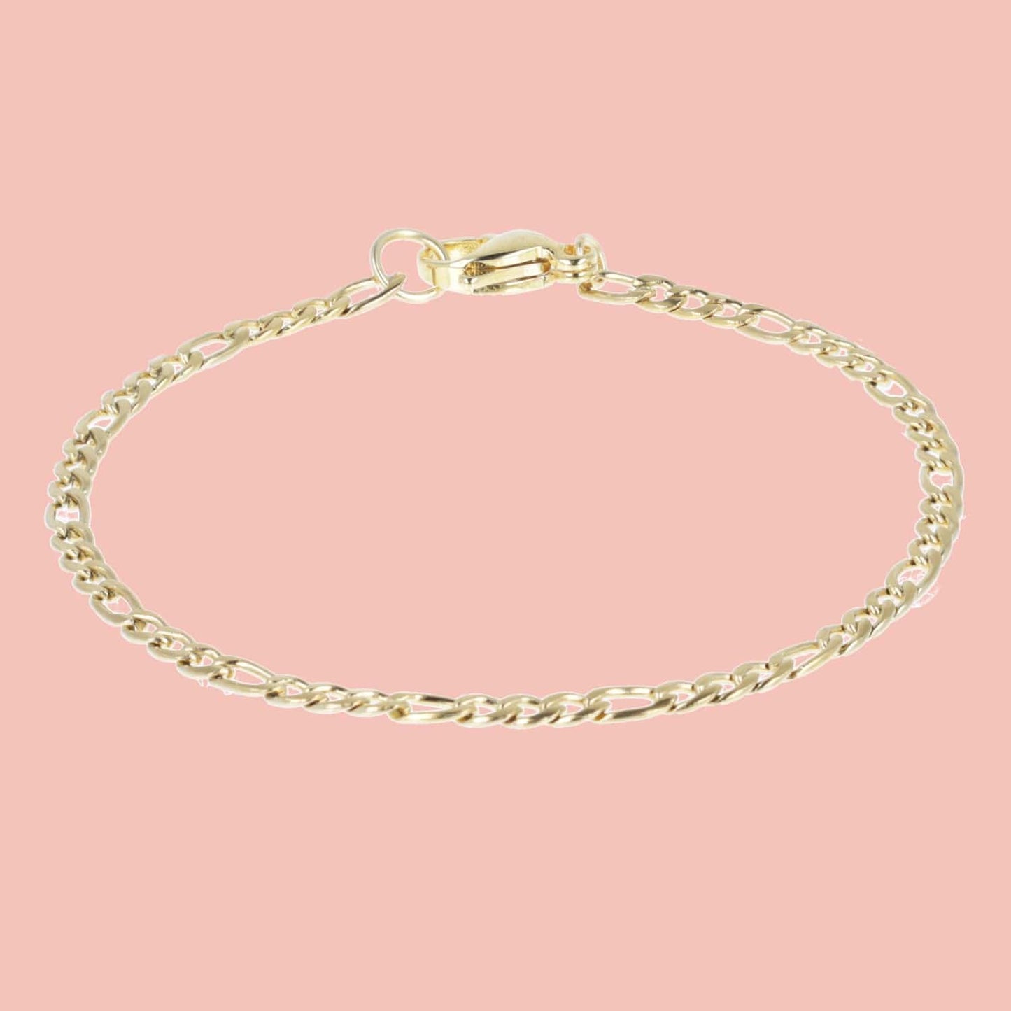 Figaro Chain Bracelet (Gold Plated)