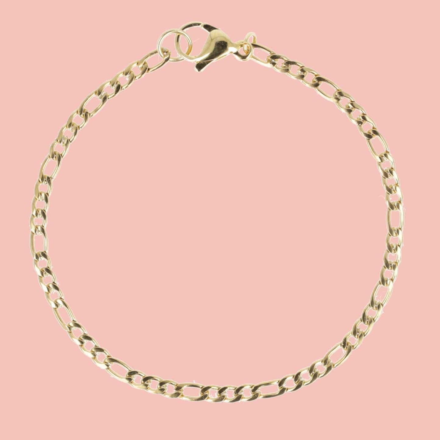 Figaro Chain Bracelet (Gold Plated)