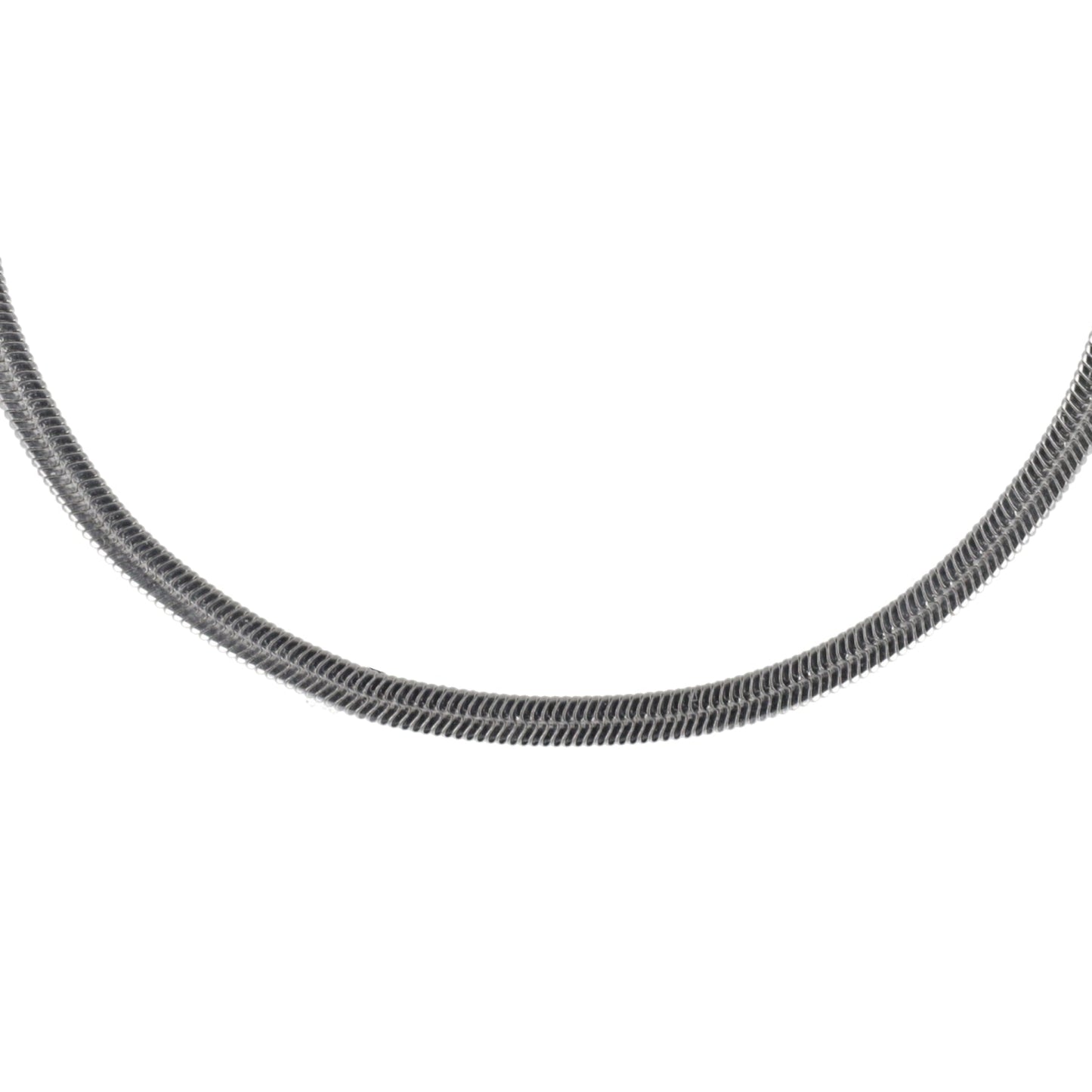 Flat Snake Chain Necklace (Stainless Steel)