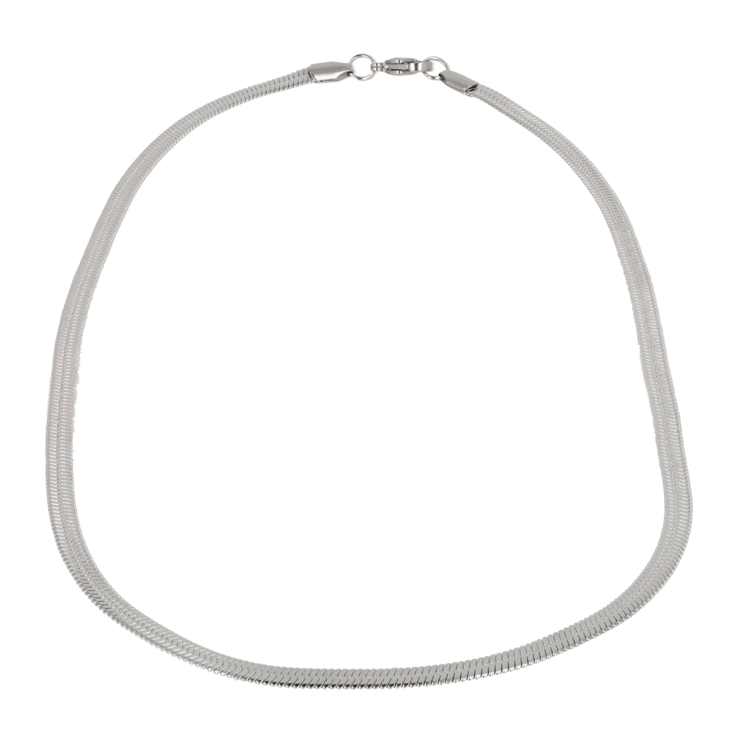 Flat Snake Chain Necklace (Stainless Steel)