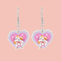 Flower Crown Cat Earrings