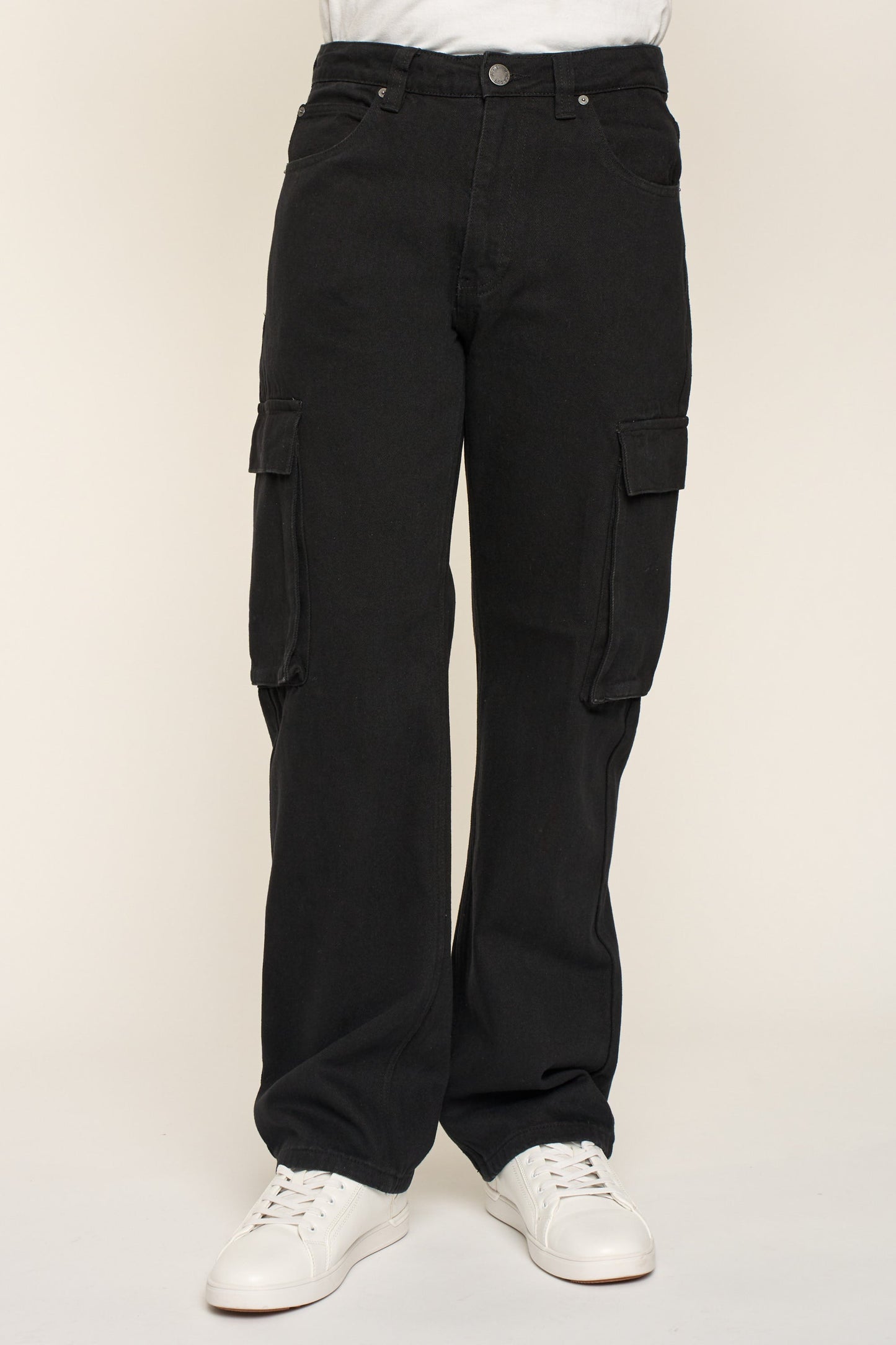Baggy Fit Cargo Denim Jeans