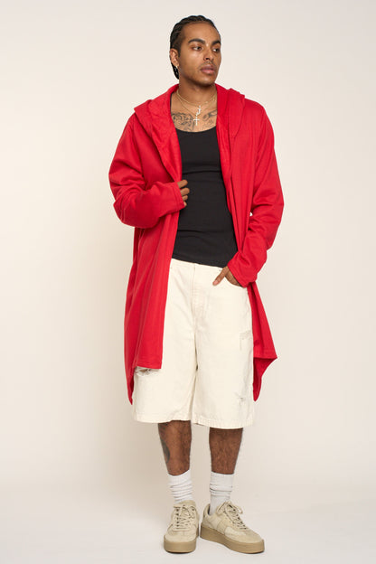 Long Length Drape Cape Cardigan Hoodie