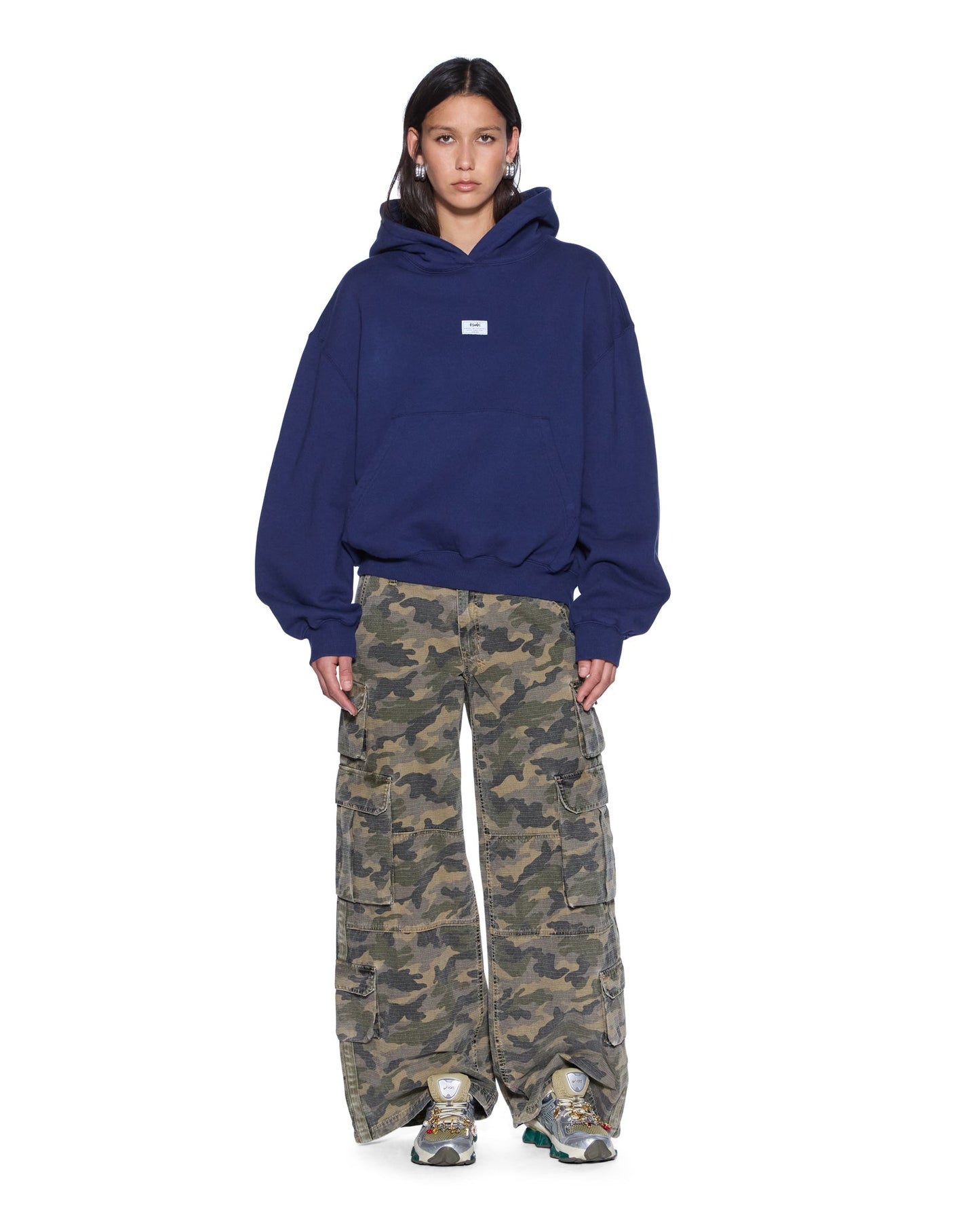 SLOUCH HOODIE NAVY