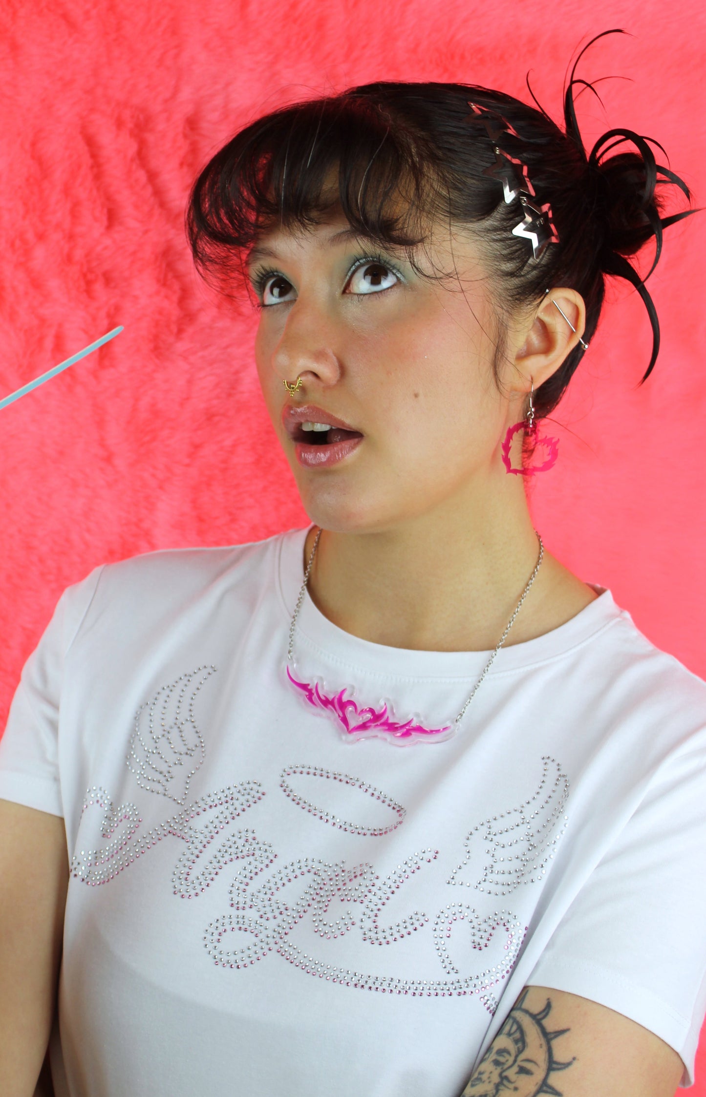 Flame Heart Earrings