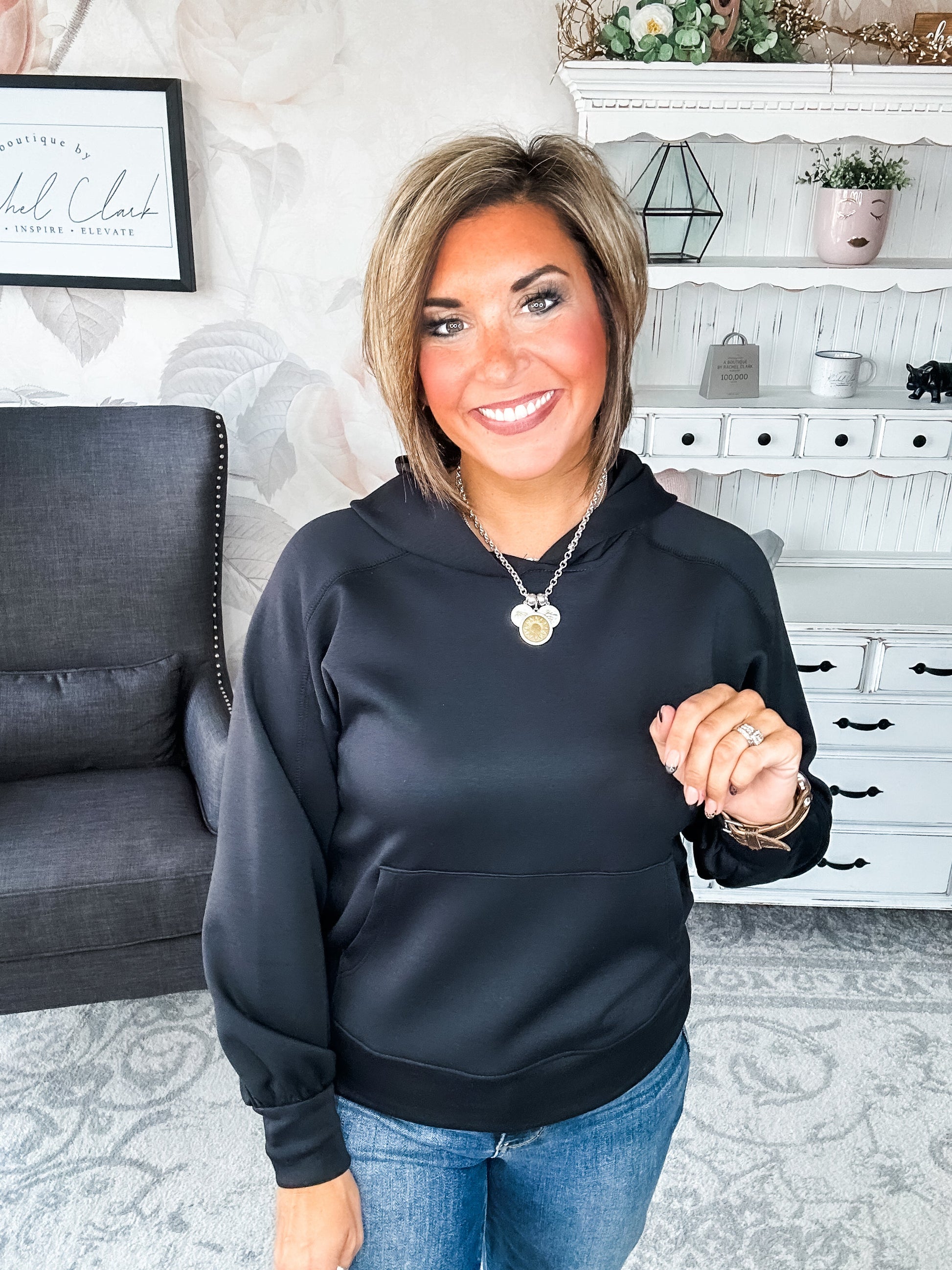 Charmed On The Weekend Hoodie - Black