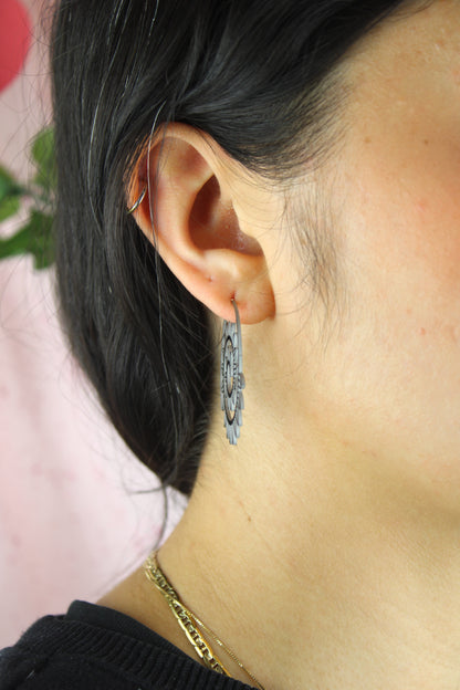 Floral Spiral Earrings