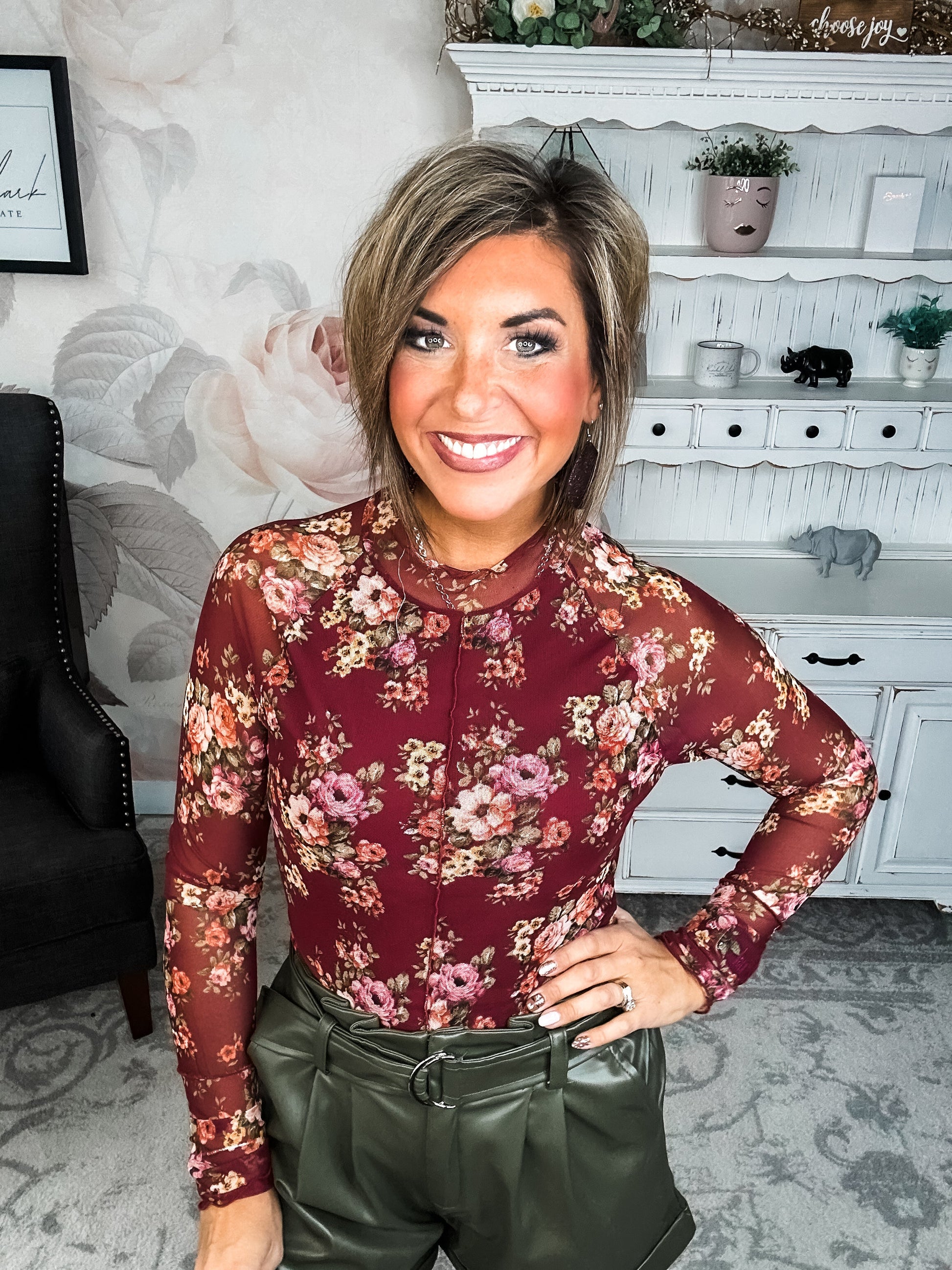 Better Than I Ever Did Top - Burgundy