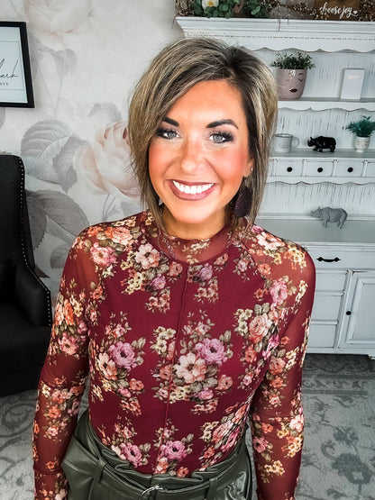 Better Than I Ever Did Top - Burgundy