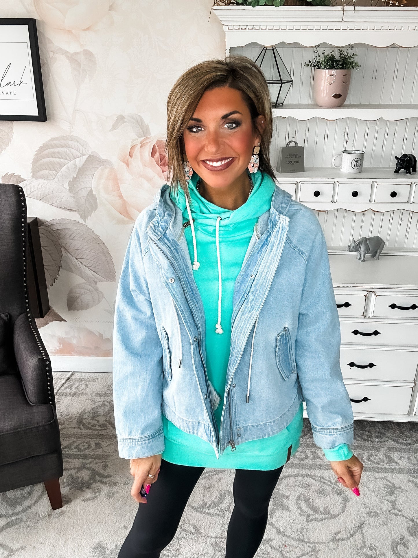 All That She Wants Hooded Jean Jacket