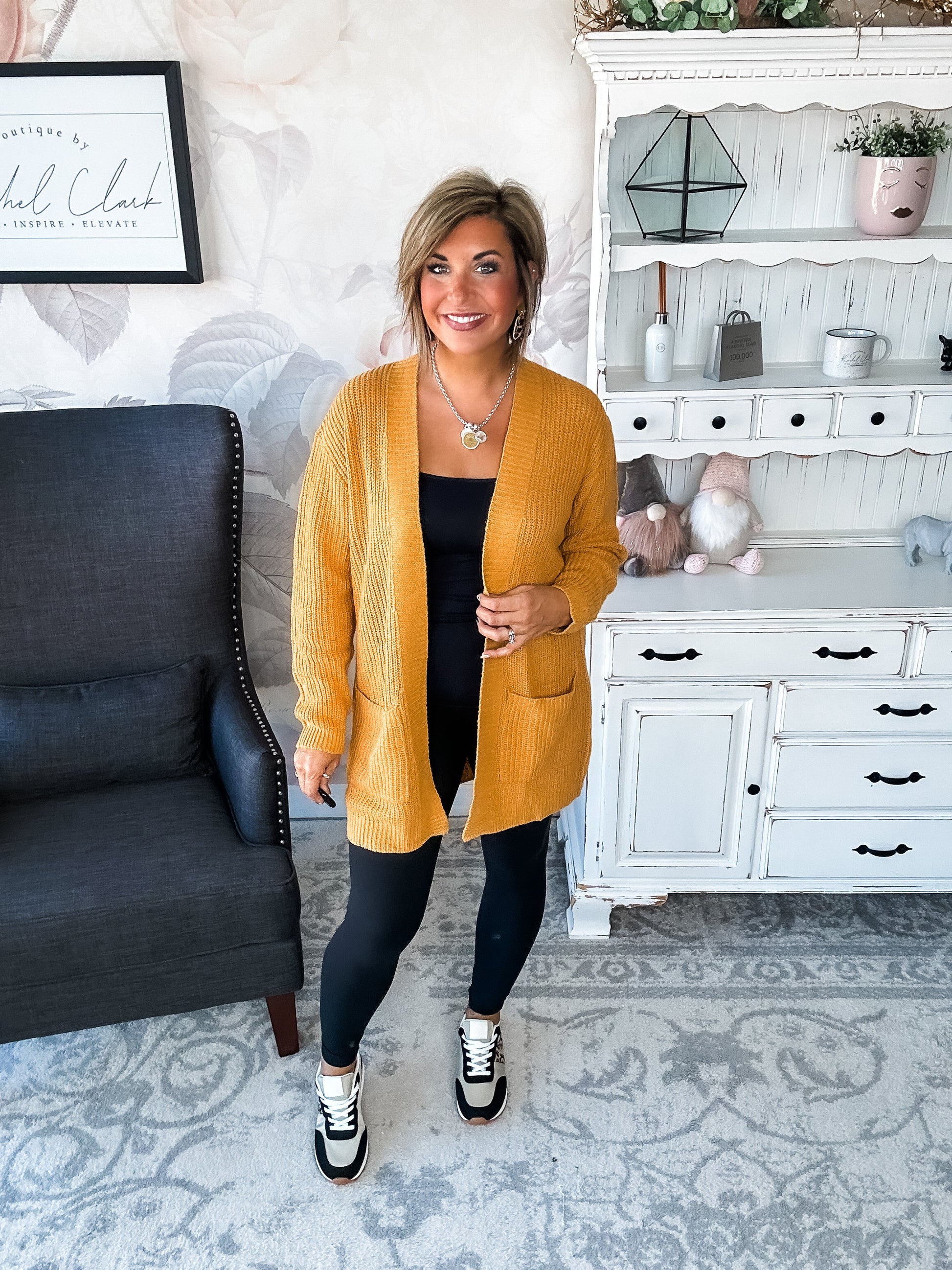 Can't Beat It Cardigan - Marigold