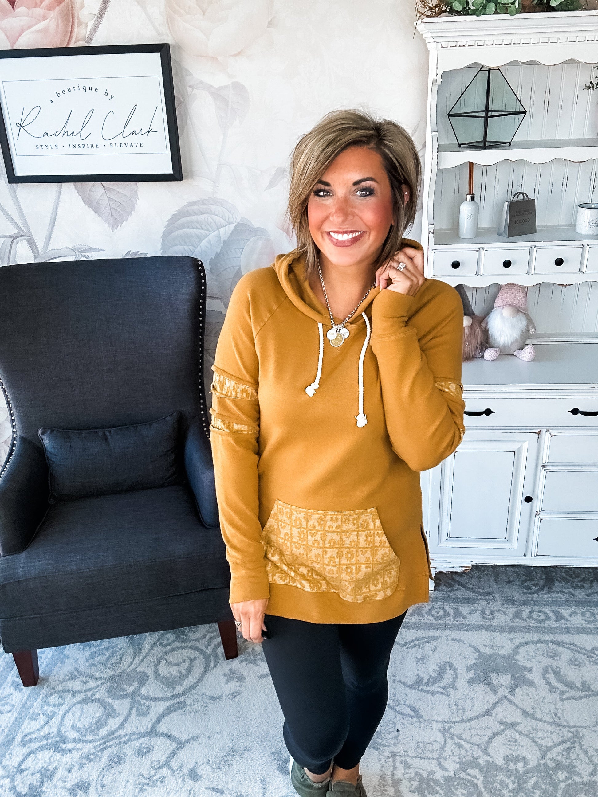 Ampersand Avenue SideSlit Hoodie - Made For You
