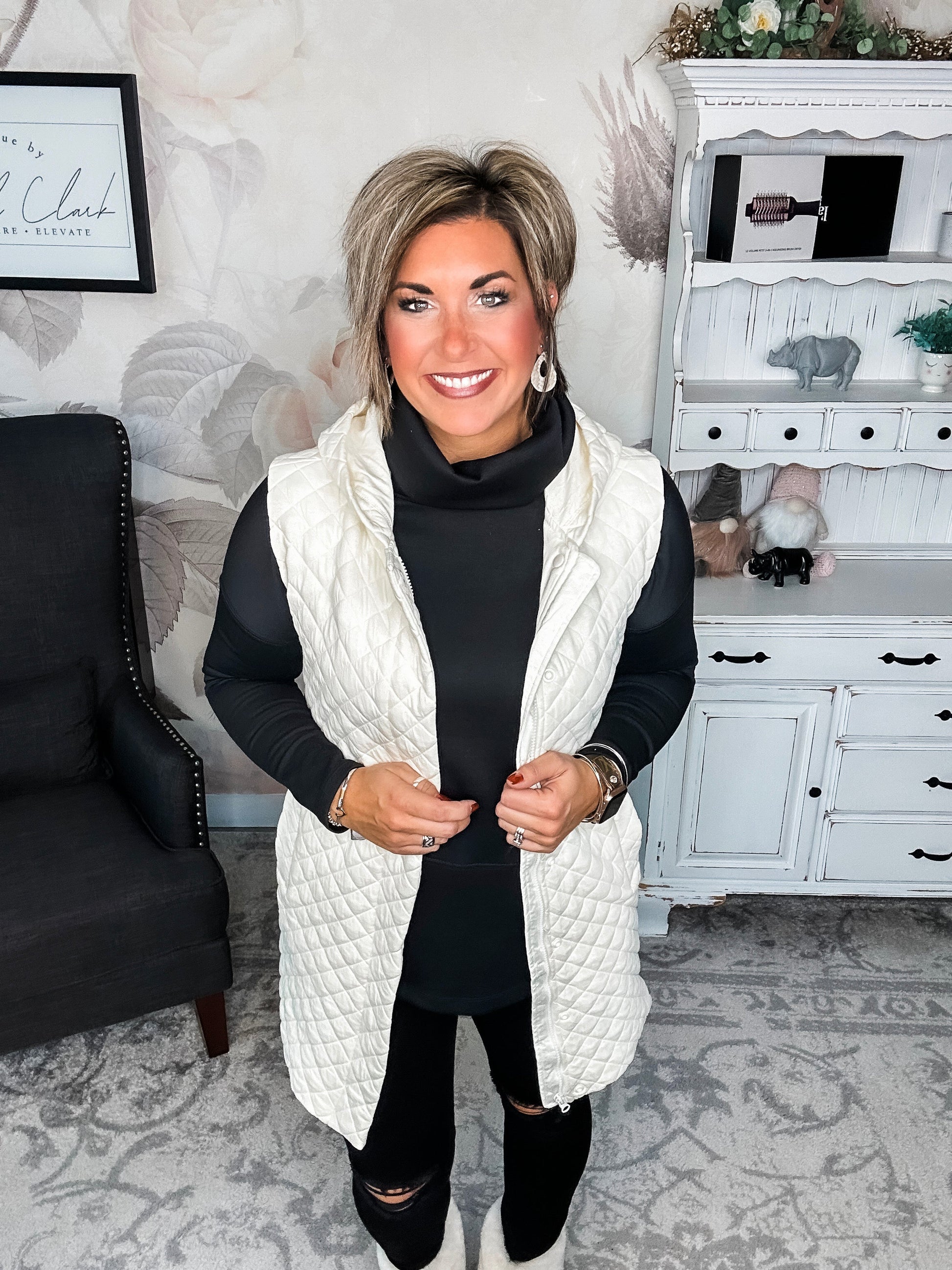 Gonna Move On Quilted Vest