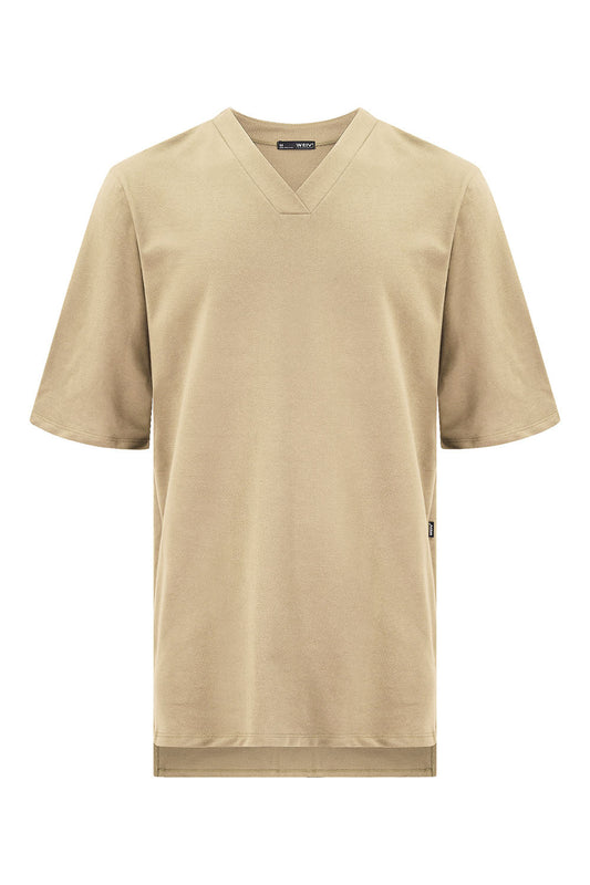 Essential Oversized Plain V-Neck T-Shirt