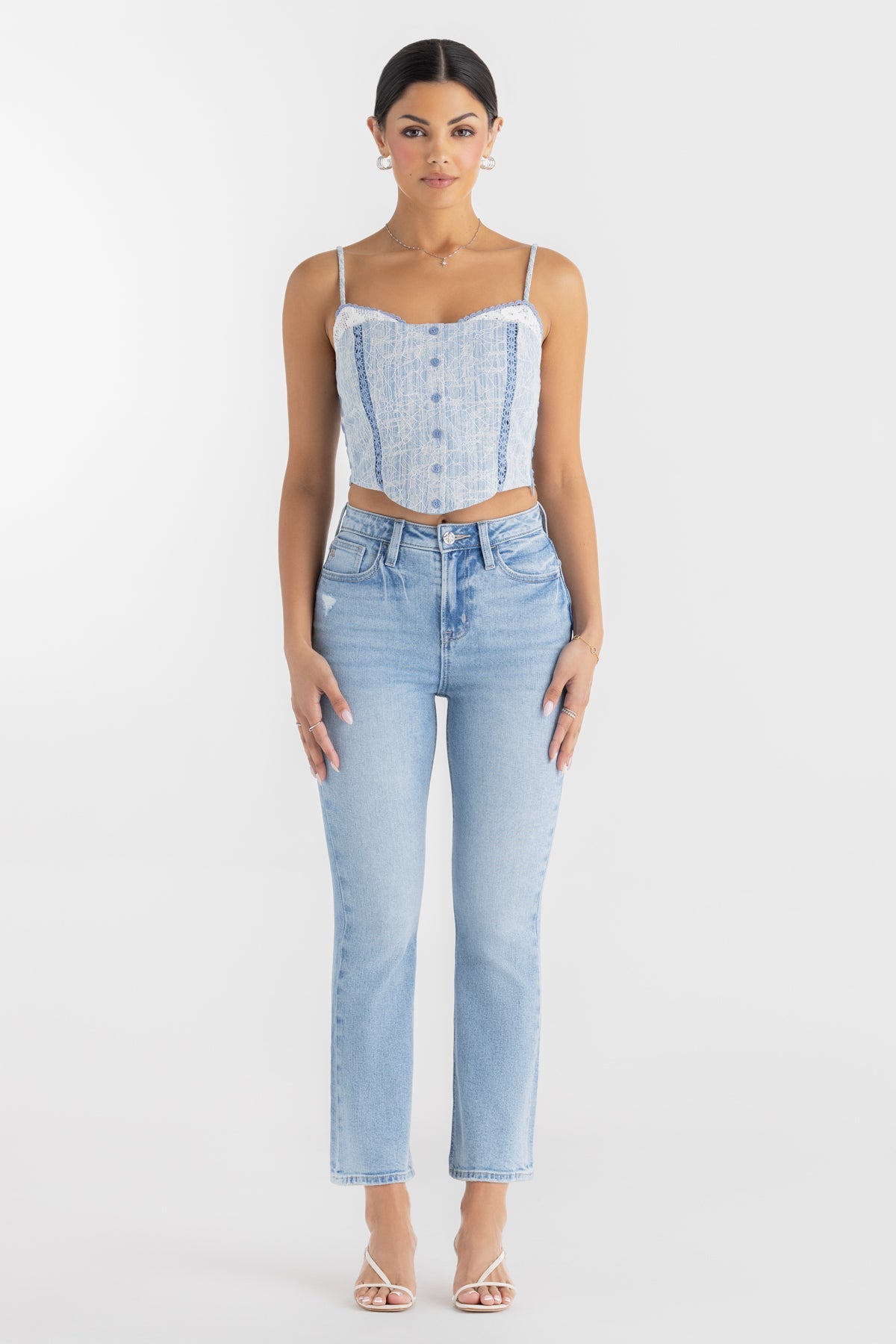 Livia Flare Crop