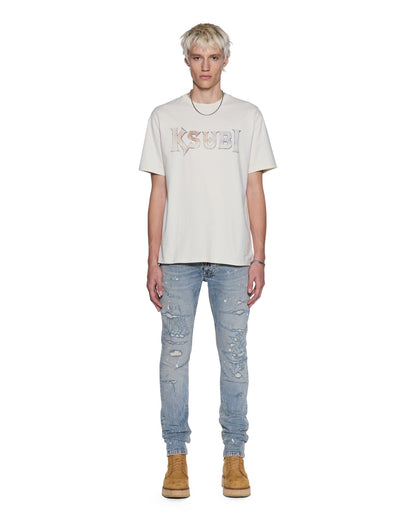 DEATH SNAKE BIGGIE SS TEE ANTIQUE WHITE
