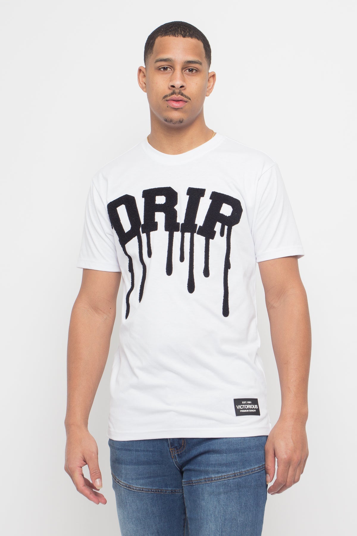 Chenille Patch Drip T-Shirt