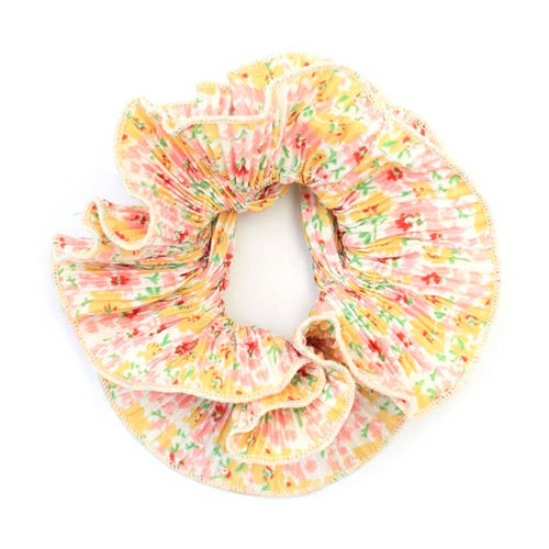 Extra Large Ruffled Scrunchie - Spring Bloom