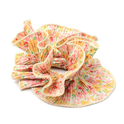 Extra Large Ruffled Scrunchie - Spring Bloom