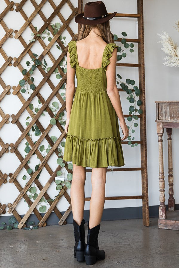 Do What We Do Dress - Olive