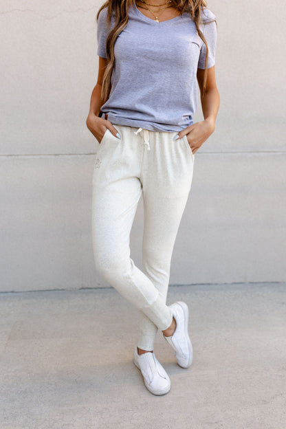 Ampersand Avenue Triple Stretch Joggers - Oatmeal