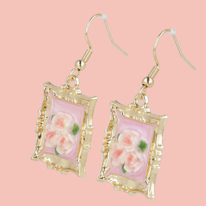 Florals? For Spring? Earrings - Pink