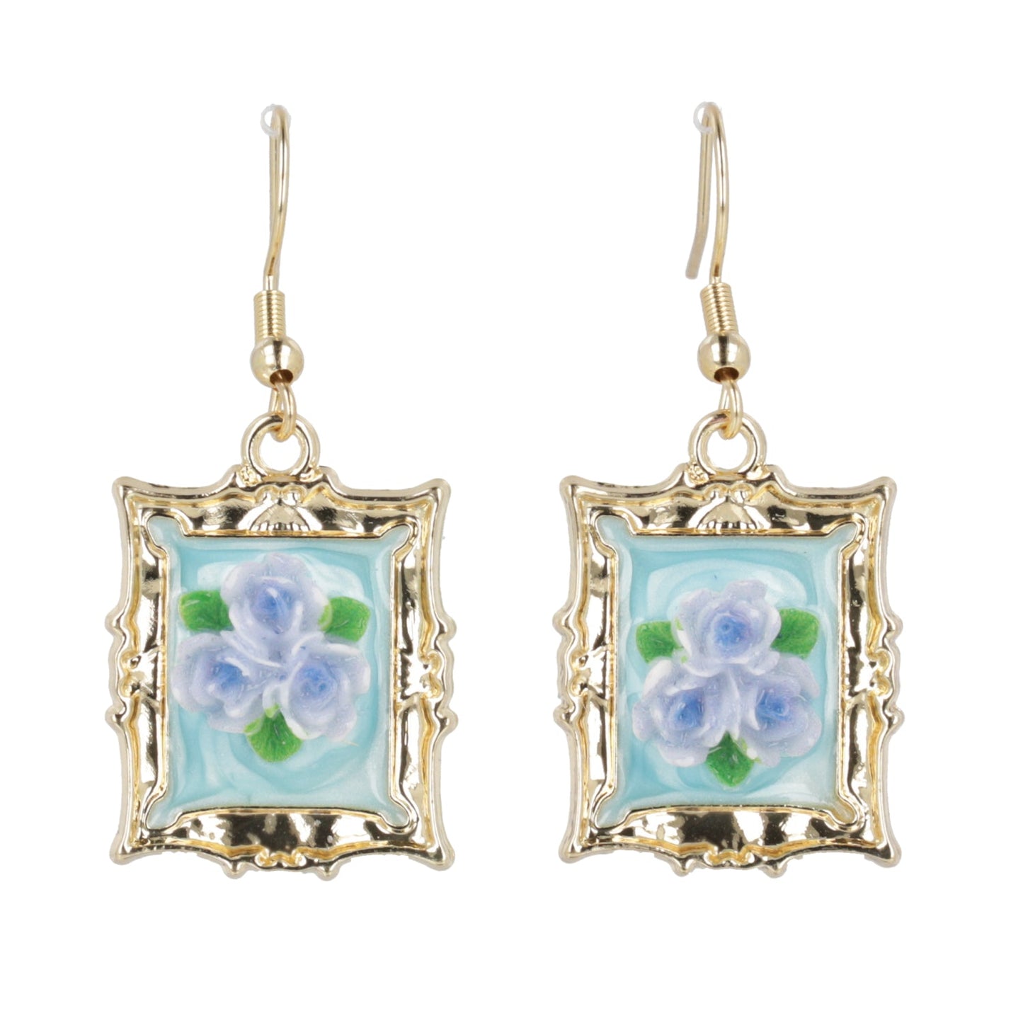 Florals? For Spring? Earrings - Blue