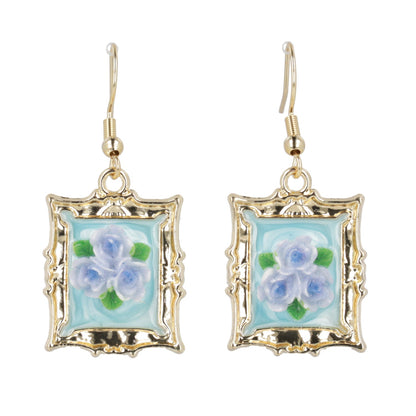 Florals? For Spring? Earrings - Blue