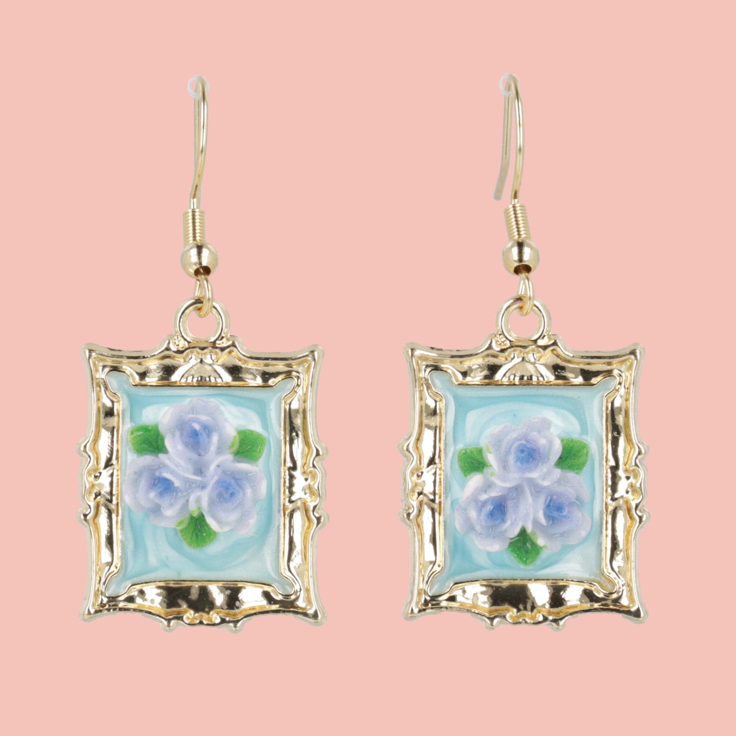 Florals? For Spring? Earrings - Blue