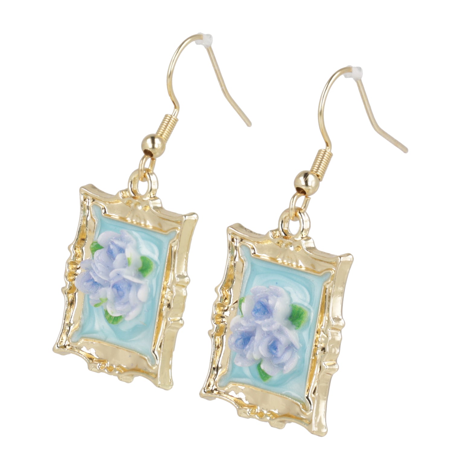 Florals? For Spring? Earrings - Blue