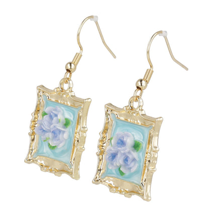 Florals? For Spring? Earrings - Blue