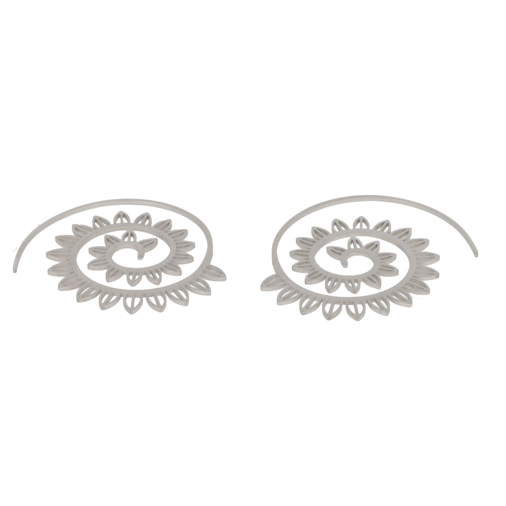 Floral Spiral Earrings