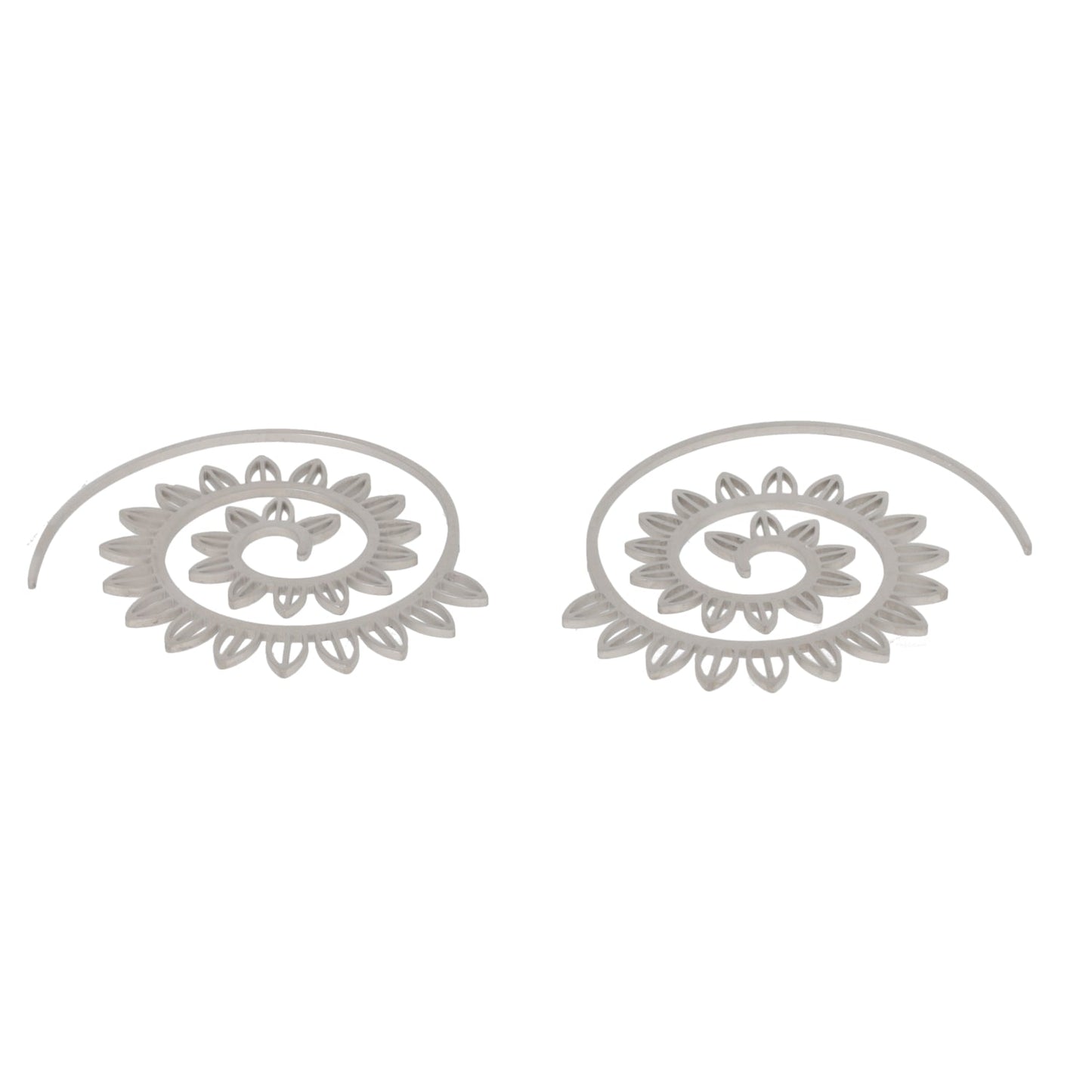 Floral Spiral Earrings