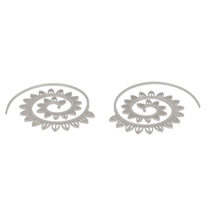 Floral Spiral Earrings