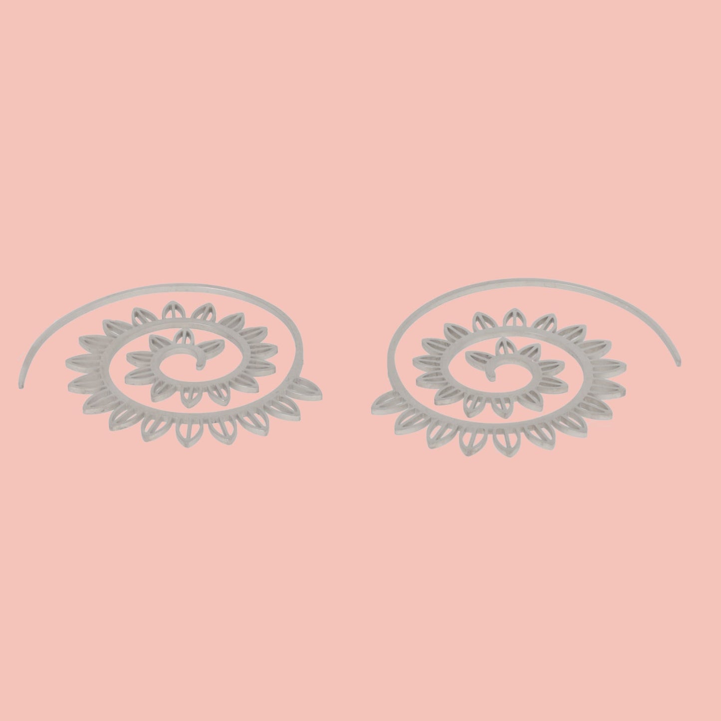 Floral Spiral Earrings