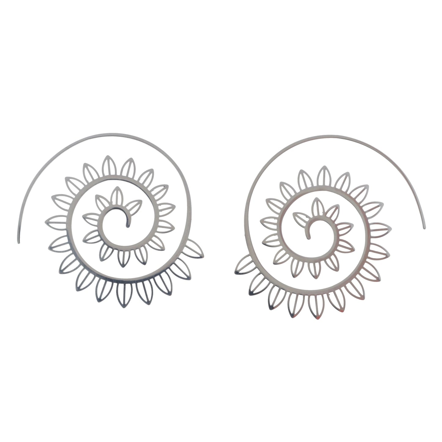 Floral Spiral Earrings