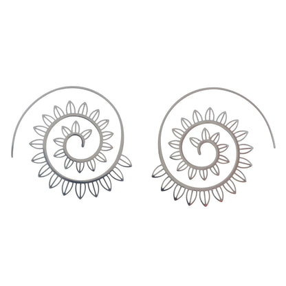 Floral Spiral Earrings