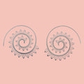 Floral Spiral Earrings