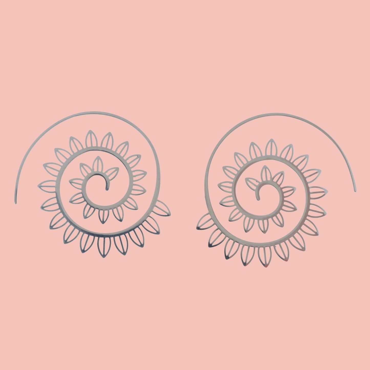 Floral Spiral Earrings