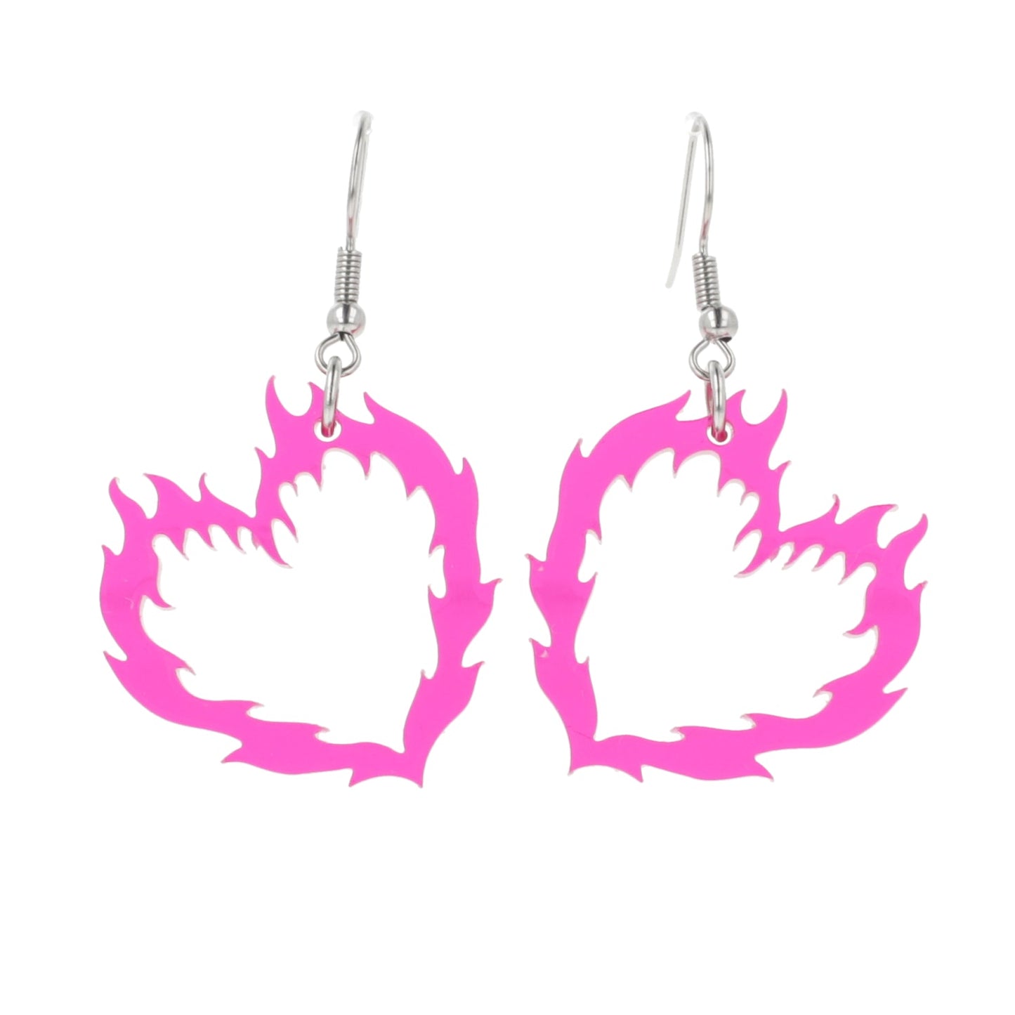 Flame Heart Earrings